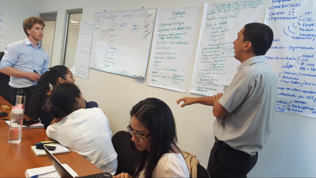 Jesper Frant at NDI training in Nicaragua